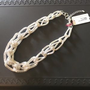 Dia & Co. Statement Texture Necklace Silver